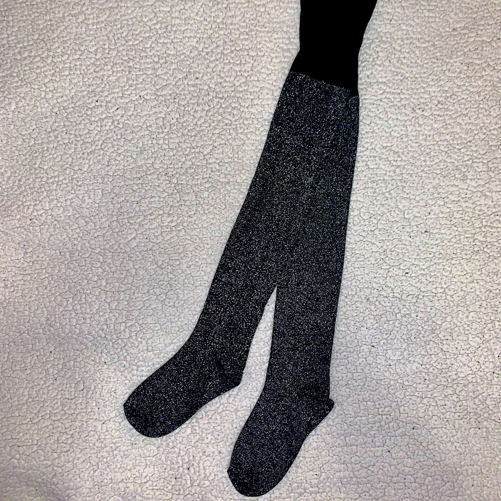 NWOT Girl’s 7-10 Metallic Tights